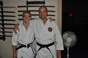 Glen & Cameron Campbell Karate Black Belts
